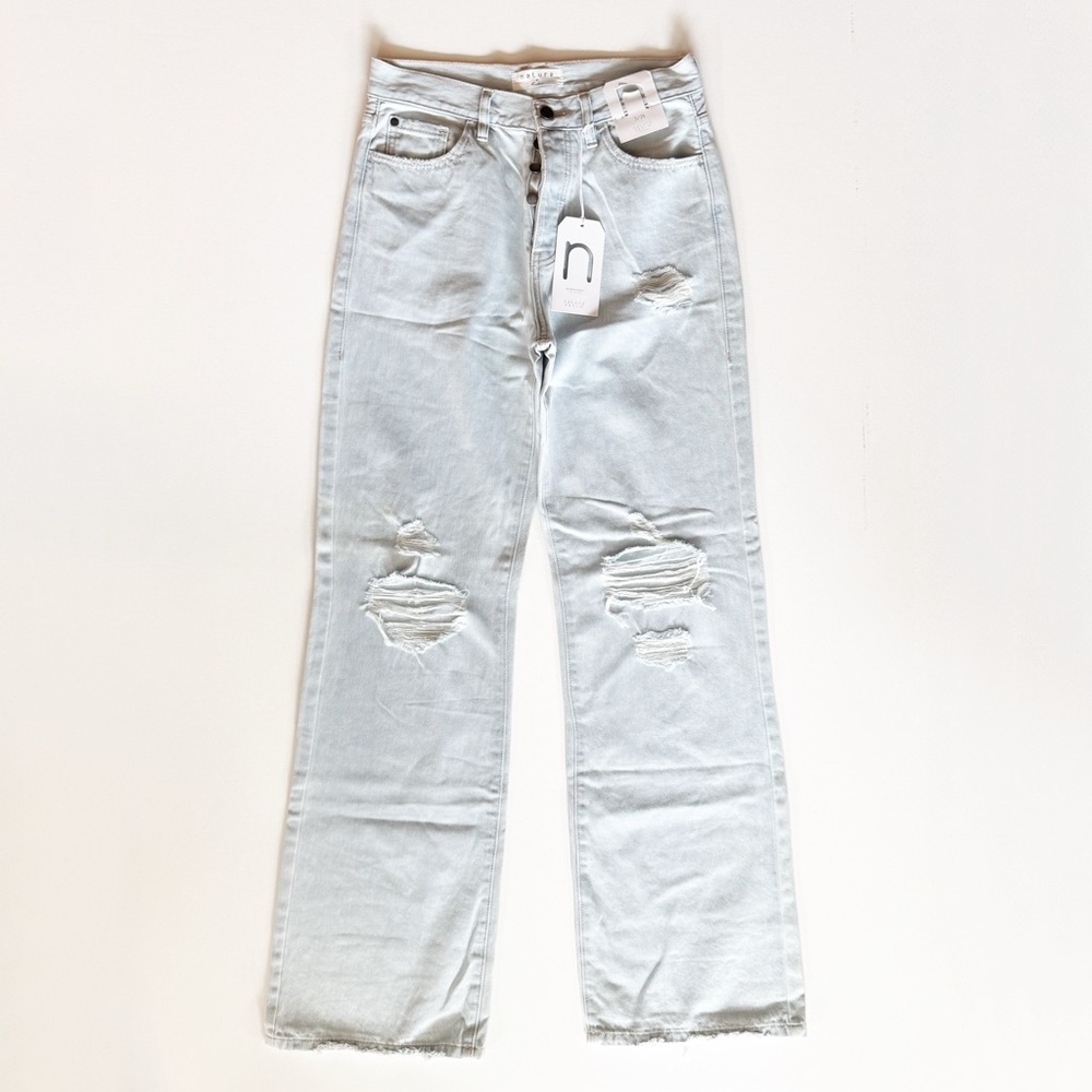 Nature Denim by KanCan High Rise Wide Leg Jeans Light Wash Size 5/26